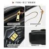 New first-layer cowhide women's bag, genuine leather commuting high-end light luxury chain messenger small square bag