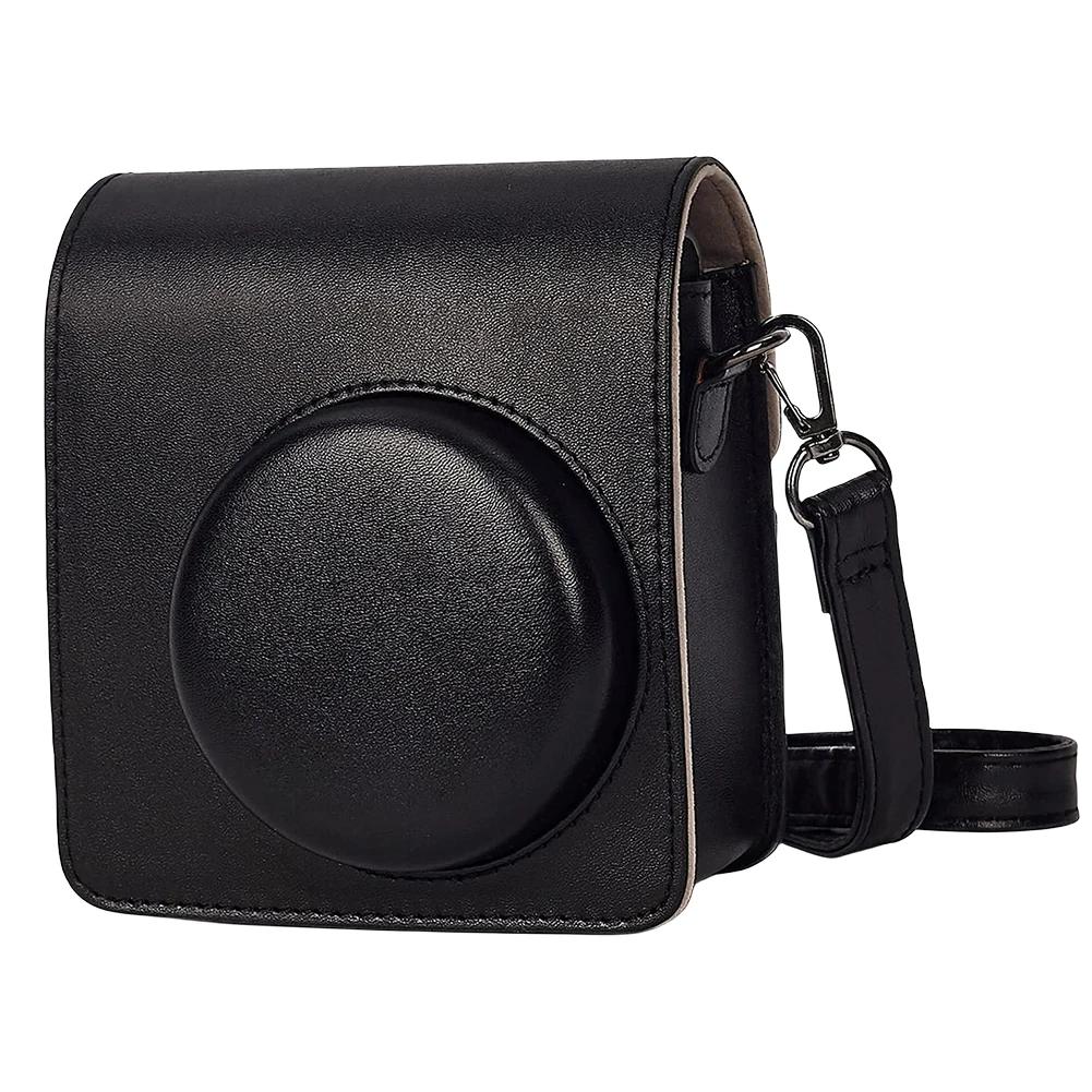 Camera Bag For Fujifilm Instax Mini 40 Instant Camera Retro Leather Camera Case & Shoulder Strap Travel Portable Protective Case