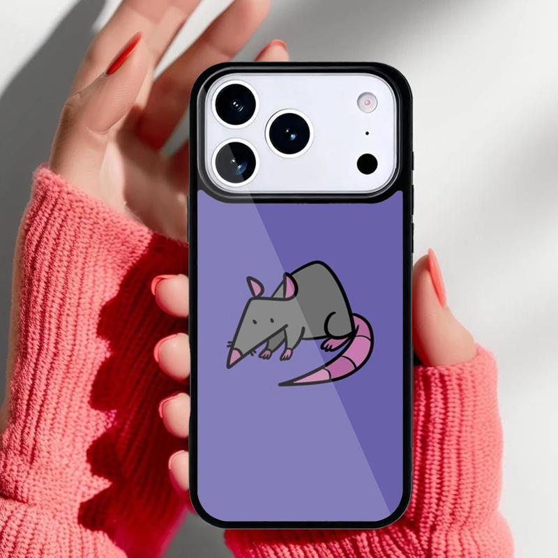 Cute Cartoon Animal Rat Phone Case for iPhone 17 16 15 14 13 Pro Max Back Cover for 12 11 Pro Coque