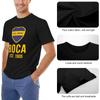 Boca Juniors T-Shirt Summer Top Vintage T Shirts Baggy Shirts Blue Archive Mens Vintage T Shirts