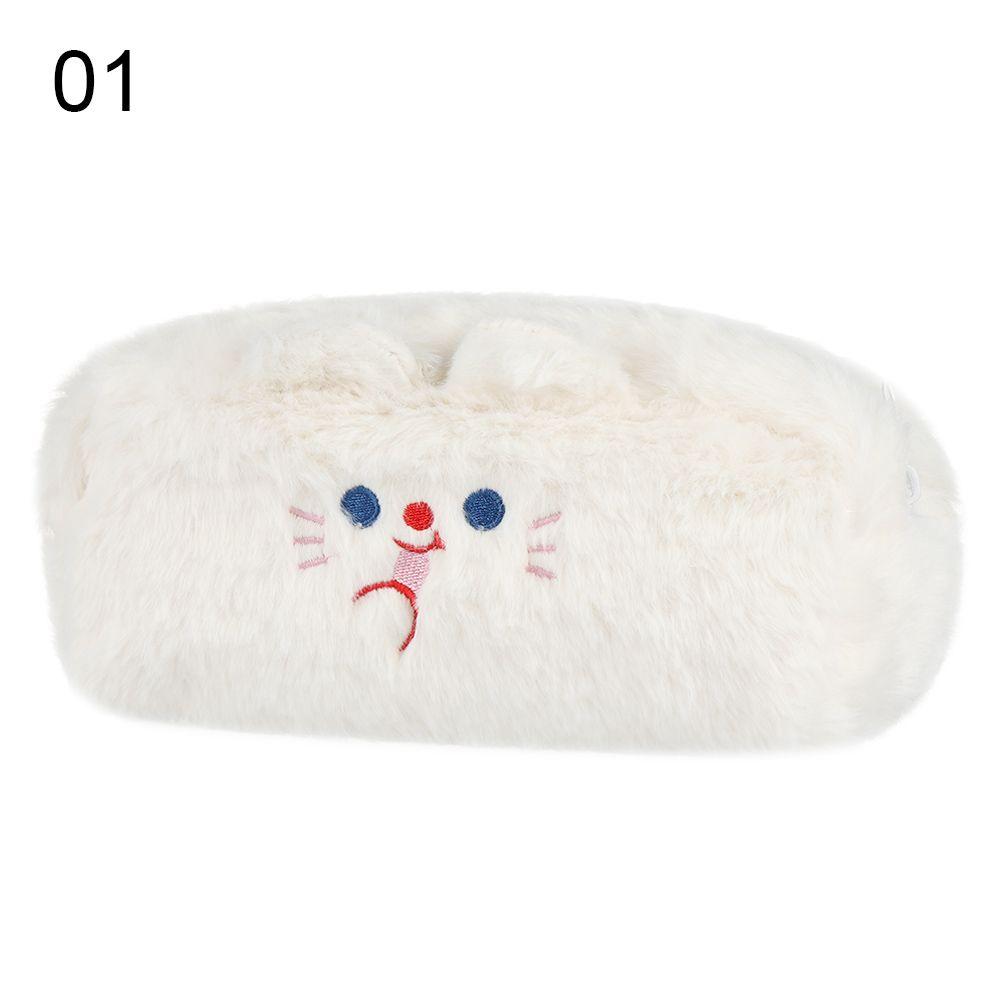 Fashion Girl Student Large Capacity School Supplies Cute Pencil Case Plush Stationery Bag