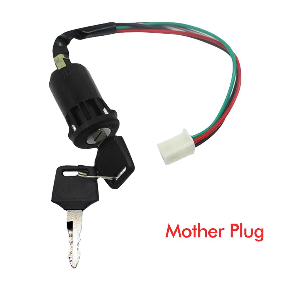 

1 шт. Универсальный мотоциклетный замок зажигания Водонепроницаемый электрический замок двери Электрический старт Ключ для квадроцикла Honda Yamaha Kawasaki Suz чёрный