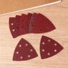 40Pcs Triangular Sanding Pads 6 Holes Detail Sander Sandpaper Grits 80+120+180+240 Perfect For Delta/Multi-Grip Sanders