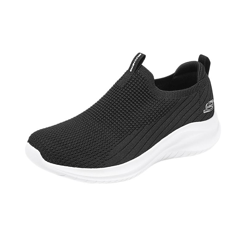 Skechers Sport Comfortable Mom Style Durable Low-Top Casual Shoes Women Sneakers Black White 897925-BKW