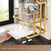Wall-Mounted Multifunctional Kitchen Knife & Cutlery Holder with Drainer