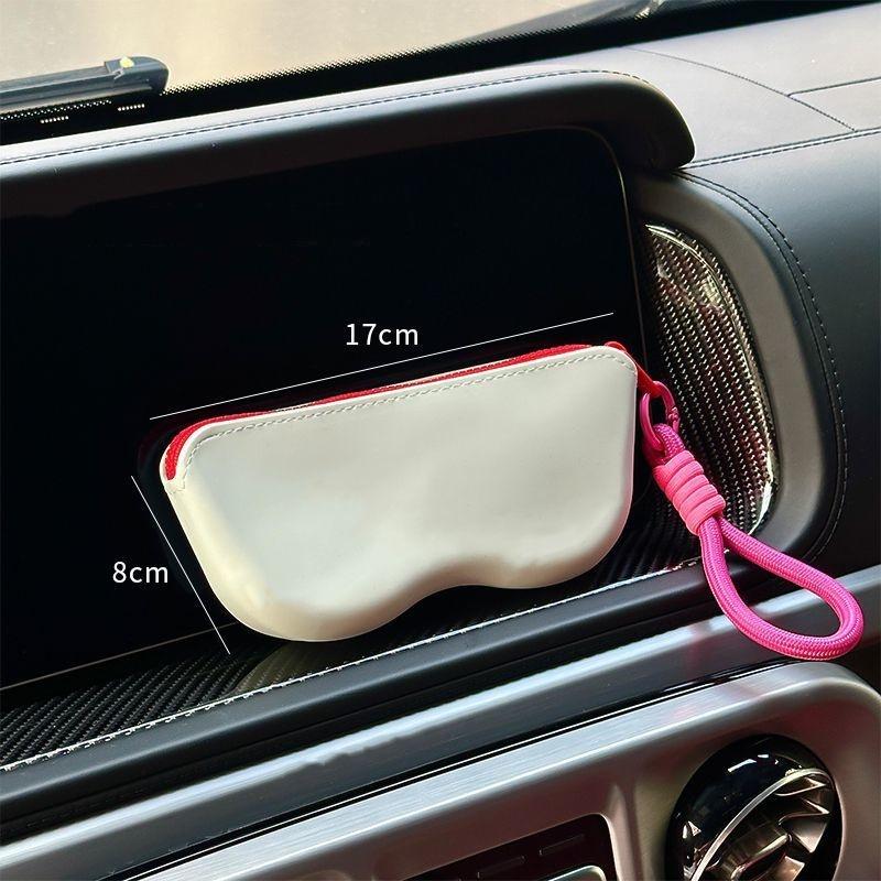 Soft Silicone Zipper Glasses Bag Sunglasses Waterproof Storage Protective Cover Hanging Bag Coin Purses Dustproof Glasses Box