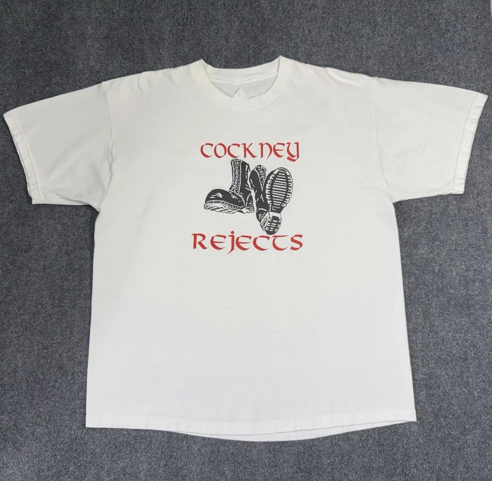 Cockney Rejects English Band Graphic Shirt Cotton White S-2345XL BS965 L
