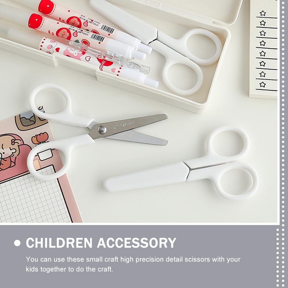 5 шт. С капюшоном Маленький Бытовой Студенческий Удобный Искусство Детские Принадлежности Детское Рукоделие Нержавеющая Сталь Ручной Ребенок Бумажный Белый