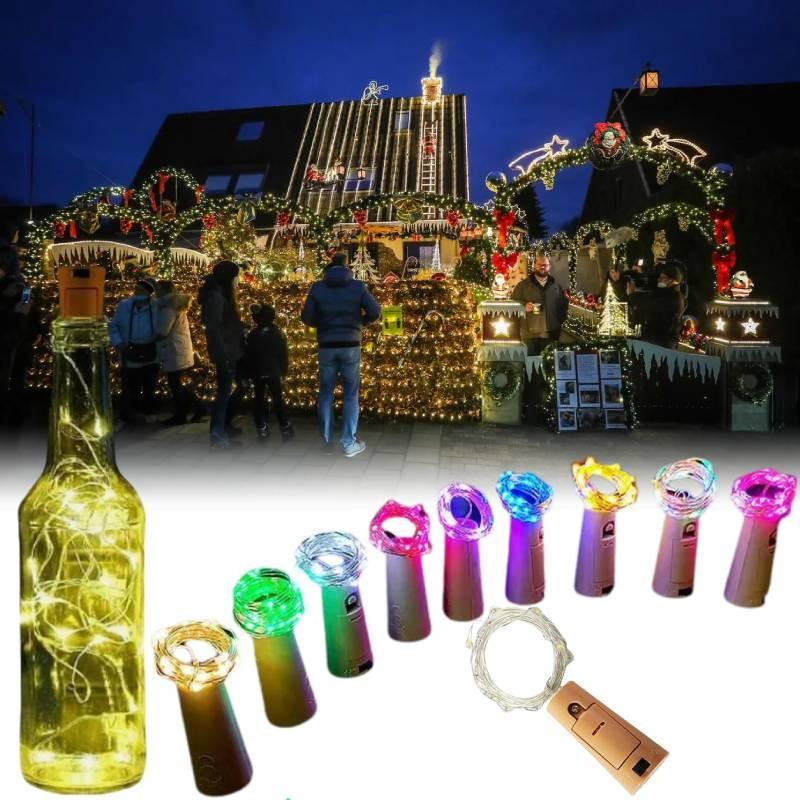 Bottle Lights Led Corks 20 Leds 2 M Lights Diy Party Decoration Solar Energy