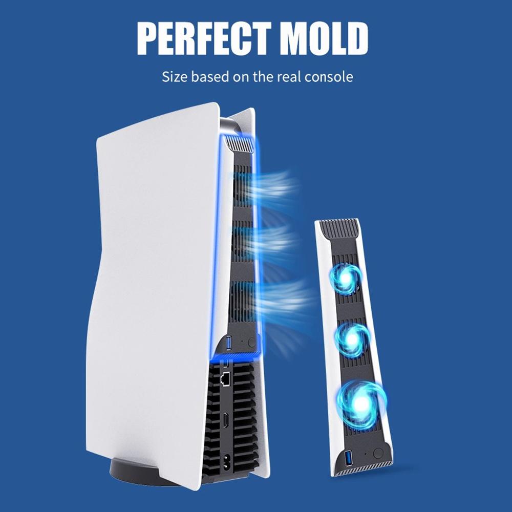 TOPWOLF HS-PS5028 Pentru consola de jocuri Sony Playstation 5 Ventilator de răcire cu zgomot redus, disipare a căldurii