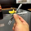 Super  Polished High  Quality Appearance Level Stainless Steel Two  Prong Dessert Fruit Fork 10PC