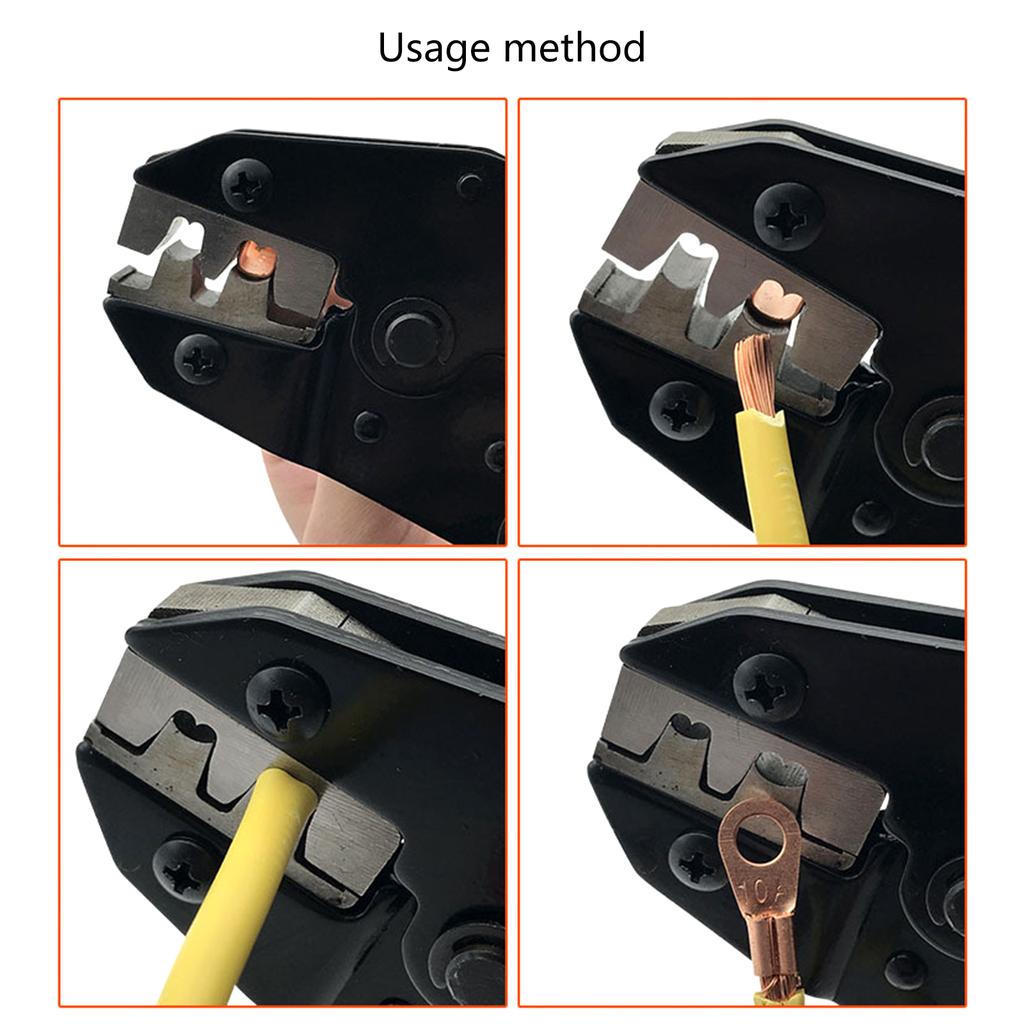 Ratcheting Wire Terminal Crimper Tool for Insulated Terminals Fixed Jaw Crimper Replace for Solar Crimper Panel PV-Cable