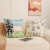 New Polka Dot Cartoon Rabbit Pillow Case Holiday Decoration Easter Pillow Linen Stain-resistant Sofa Pillow
