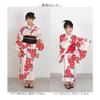 Kimono Hiroba Yu Yukata Sizes and Includes Heko Obi Perfect for Junior and High School Suitable for Shorter Retro Unique and Elegant Model Women's