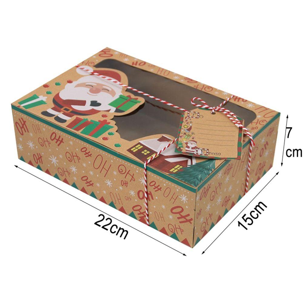 Window Dessert Cake Tool Treat Boxes Cookie Food Packing Bakery Boxes Christmas Gift Boxes Gift Bag