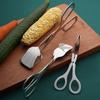 3pcs, Stainless Steel Table Tongs  Multipurpose Thickened Scissor type Food Tongs Easy to Clean  Suitable for Buffets, Kitchen Food Tongs