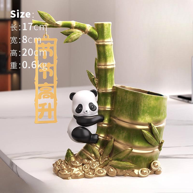 

High-end Panda shape Sculpture Art for Home Decoration Creative Simulation Resin Gift Office Wine Cabinet Study Living Room, 1Pc