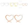 Trendige Mehrfarbige Herzförmige Ohrringe Legierung Modisches Kreatives Design Schicker Schmuck