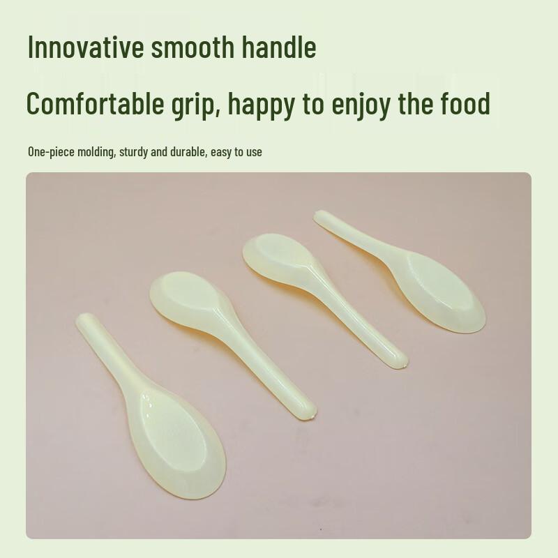 Disposable Yellow Plastic Spoons