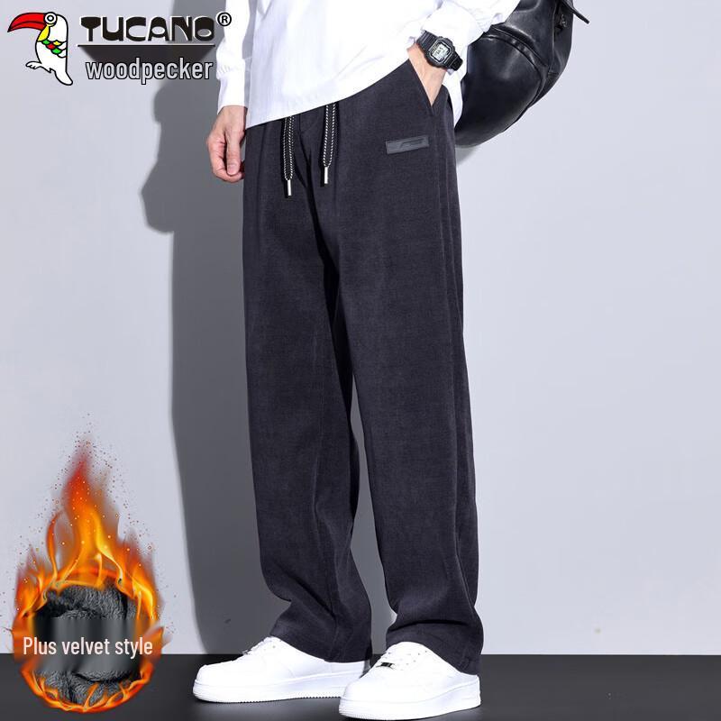 Tucano Men's Warm Corduroy Wide-Leg Casual Pants