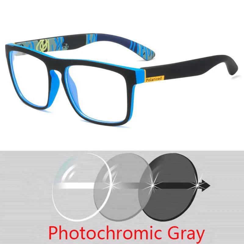 Sport Myopia Eyeglasses Men Photochromic Goggles Glasses Fashion Square Nearsighted Glasses -0.5 -0.75 -1.0 -2.0 To -6.0