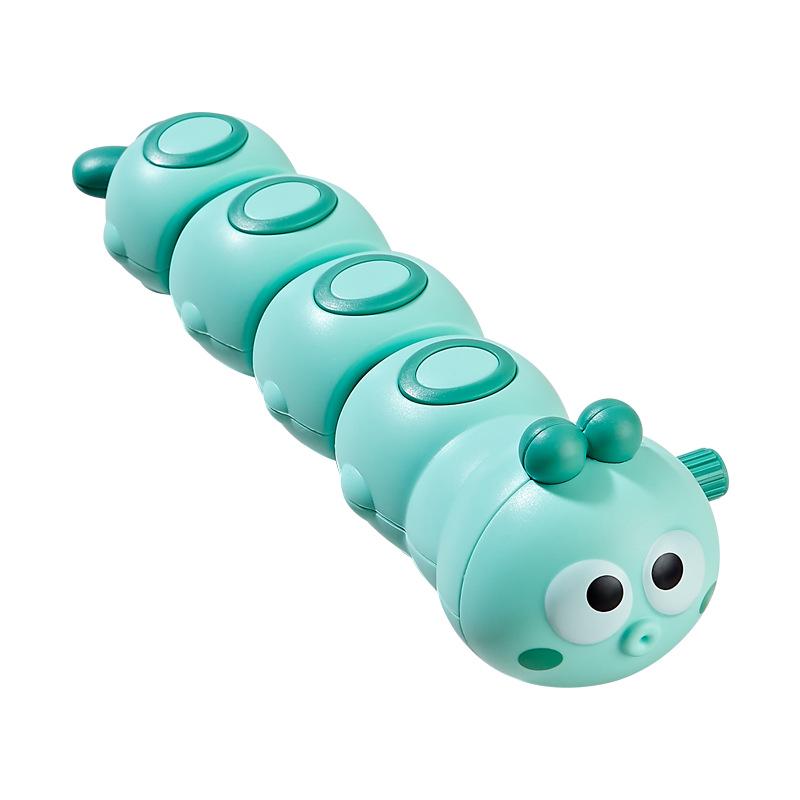Adorable Wind-Up Cartoon Caterpillar Toy - Encourages Crawling, Durable & High-Quality