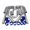 2.5" Inch Turbo Intercooler Piping Aluminum w/U Pipe Silicone Coupler Clamp Kit