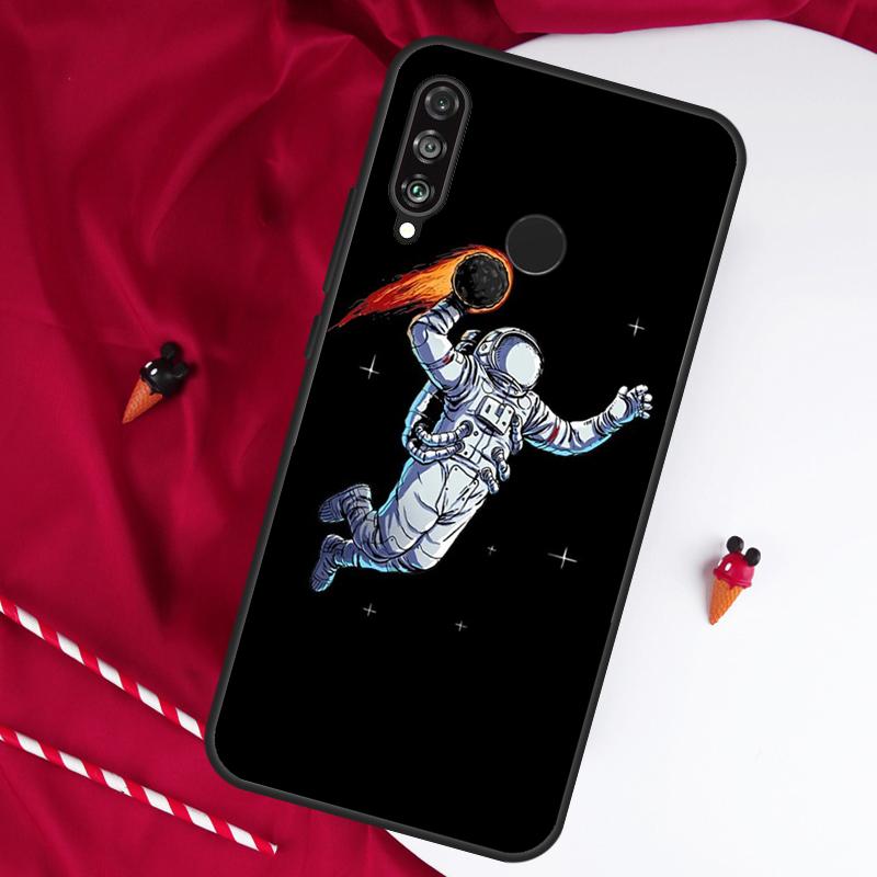 Astronaut Weltraum Dunk Für Huawei Nova Y61 Y91 Y90 Y70 Y60 Y72 12s 12i 11i 7i 8i 9 10 SE P60 Pro P30 P40 Lite Hülle