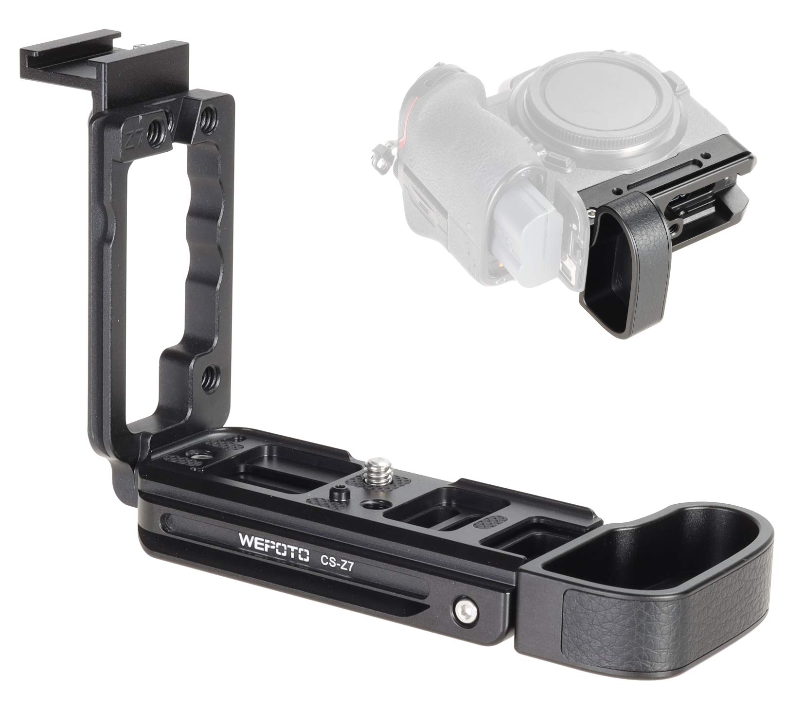 

WEPOTO Hand Grip L Bracket Metal for Nikon and Z7II CS-Z7 Z5, Z6, Z7, Z6II,