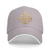 Knight Jerusalem Cross Christian Sandwich Baseball Cap Casual Washed Templar Jesus Snapback Cap Unisex Gift Adjustable Adult Hat