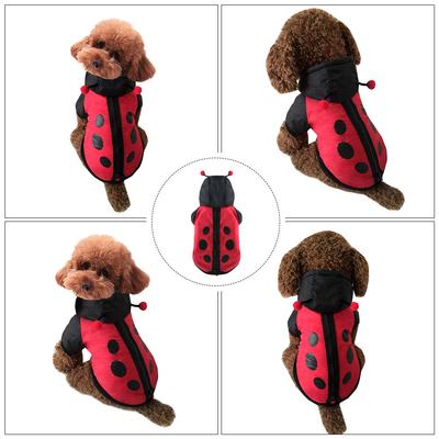 1pc Ladybird Creative Cat Dog For Halloween Party Supplies Cosplay Outfit Ladybird Clothes Costume For Party Funny Costume Pet
