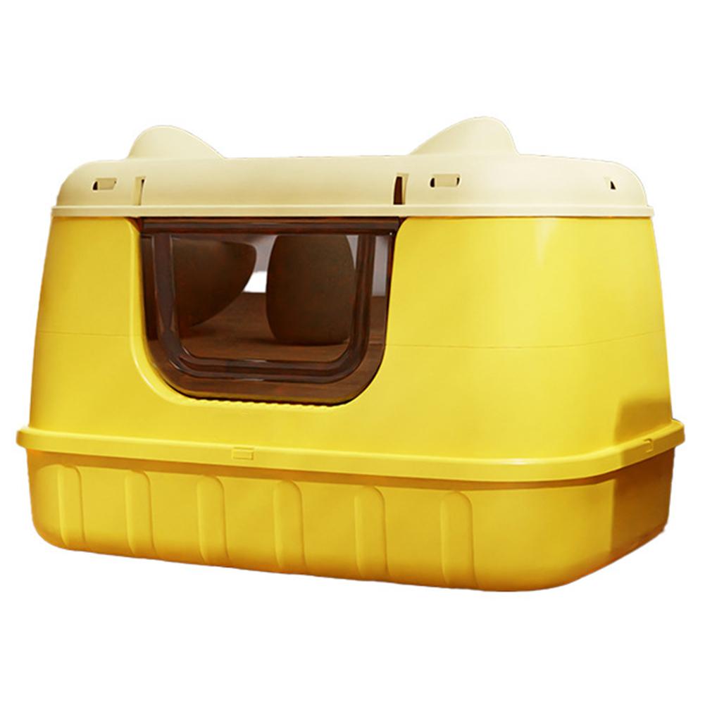 Cat Toilet Anti Splashing Cat Litter Pan with Scoop Kitty Litter Tray with Lid for Larger Cat Breeds Or Multiple Cat Households