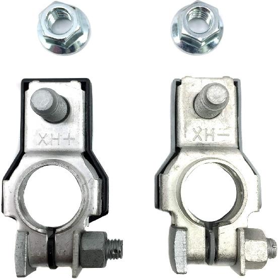 BATTERY TERMINAL | POSITIVE & NEGATIVE SET | OEM | Car Cable Connector Clamp | + - Top Post