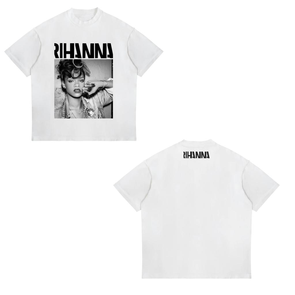 Rihannas Retro Tour Pattern Tshirt A Unisex Concert Souvenir A Classic Album Cover Retro Tshirt for Fans Unisex Women