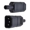 2Units 3Pin Inlines Power Plugs Adapters 10A 250V IEC320 C13 Female With Groundeds Terminals Connectors