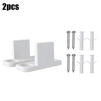 Aa2PCS Plastic L-Guide FloorGuideAdjustable Sliding Parts Replacement For Sliding Barn Door Guides Home Decor Accessories