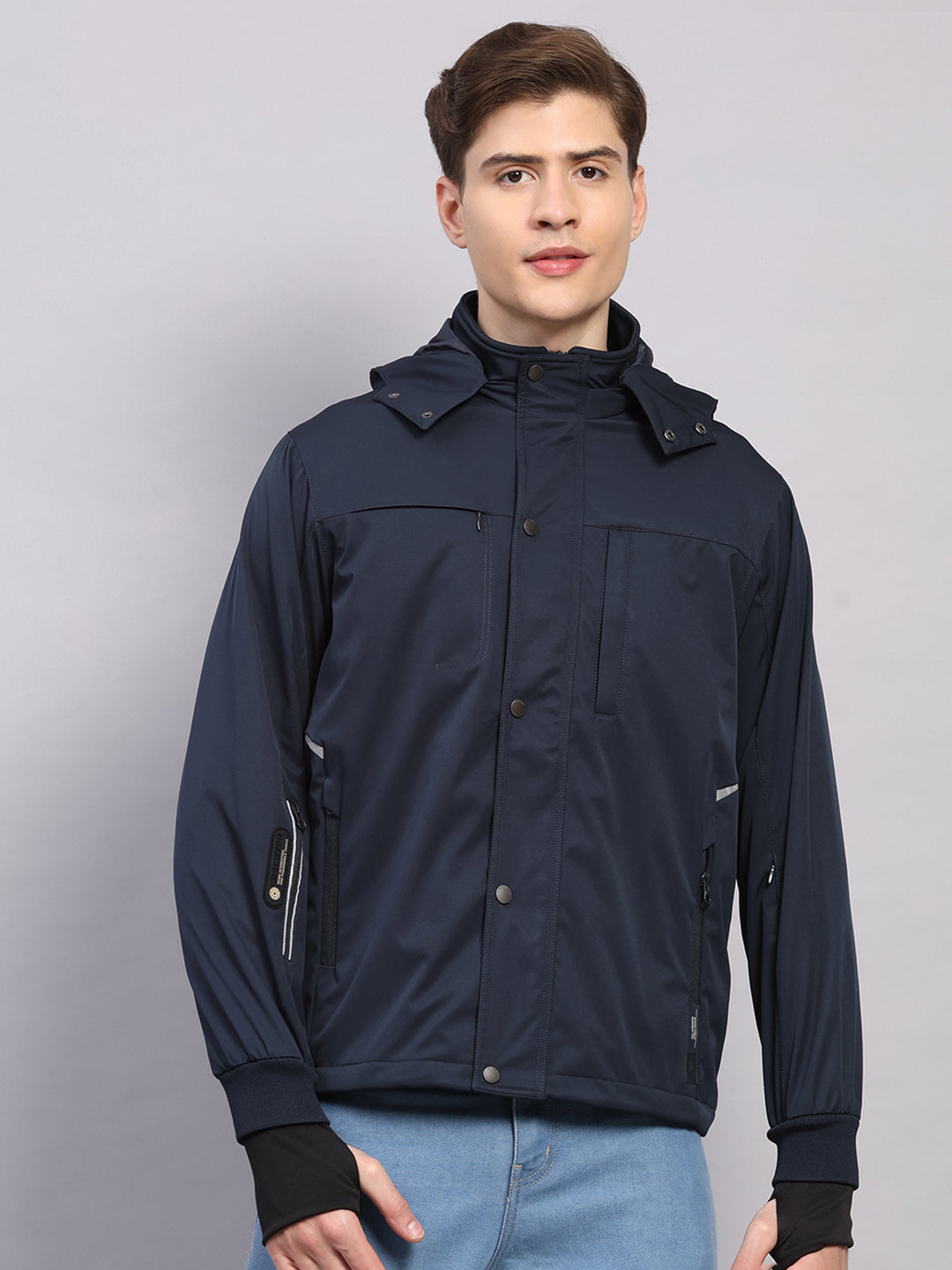 Monte Carlo Men Regular Fit Navy Blue Jacket L темно-синий
