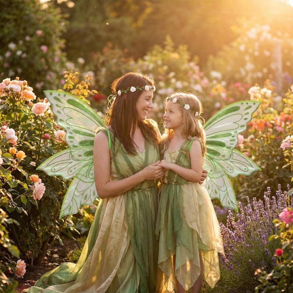 Organza Butterfly Fairy Wings Adult Women Angel Wings 2026 Large Fairy Wings  for Cosplay Dress Up