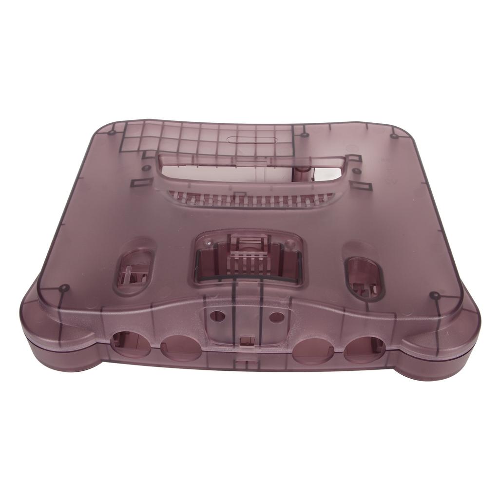 For N64 Translucent Case Replacement Retro Video Game Console Protective Shell Rose Purple