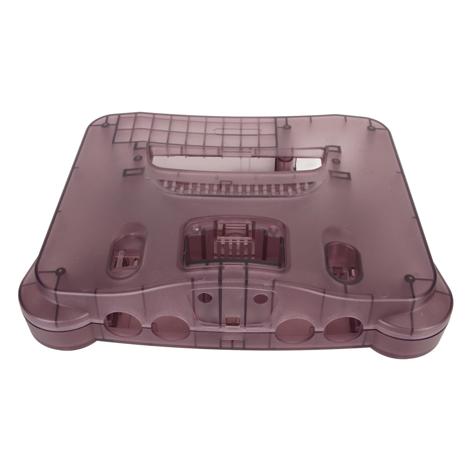 

для N64 полупрозрачный сменный чехол для игровой консоли в стиле ретро, защитный чехол, розовый, фиолетовый