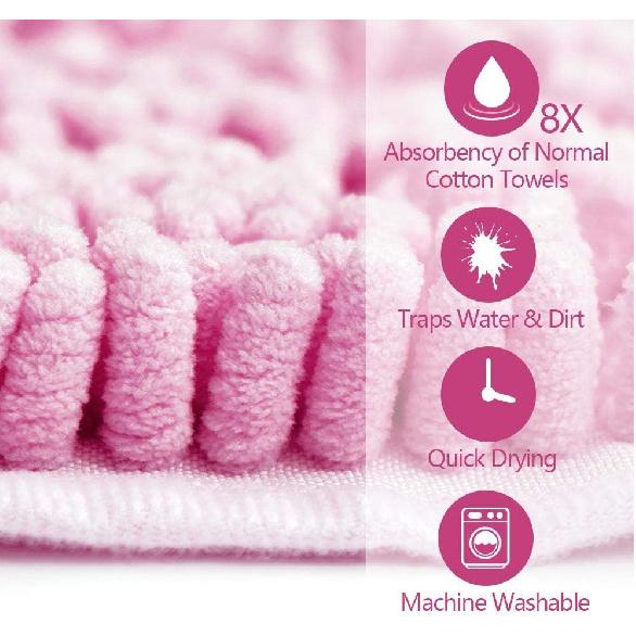 Dog Towel - Microfiber Super Shammy with Hand Pockets, Ultra Absorbent Quick Dry Pet Bath Towels for Small, Medium, Large Dogs and Cats (Medium, 24''