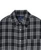 YALE Flannel Vintage Oversized Check Shirt_Black