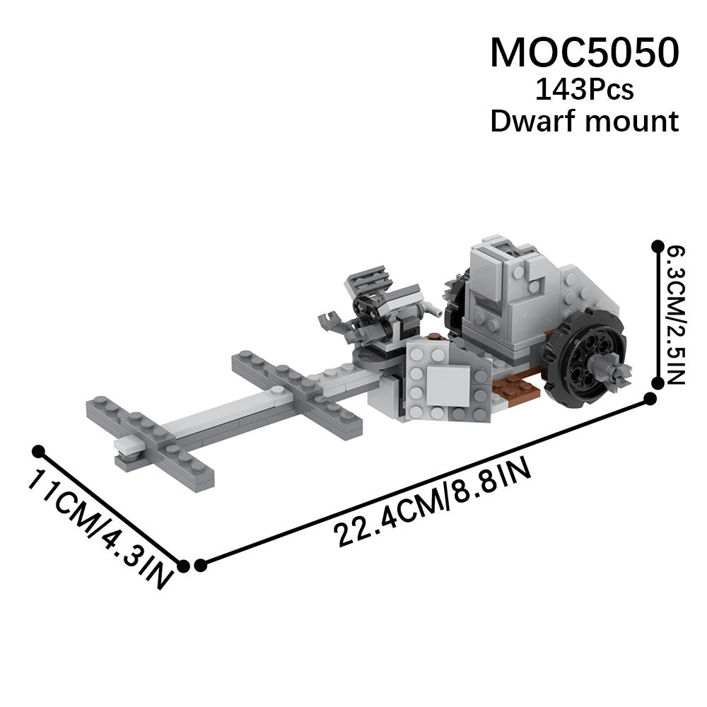 MOOXI Military Dwarf Chariot Set MOC Bricks Middle Ages Wars Action Figure Movie DIY Building Blocks Kids Toys For Children Gift MOC5050