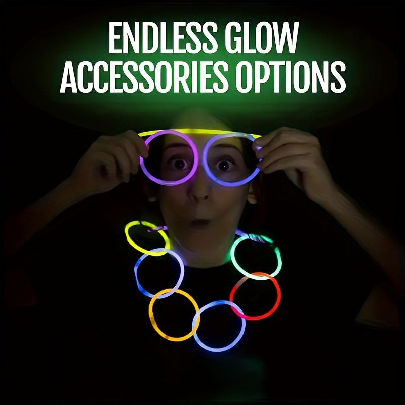 100pcs Mixed Color Glow Sticks Bracelet Necklace Set - Party Supplies & Decorations - Plastic Glow Sticks for Concerts, Festivals & Parties