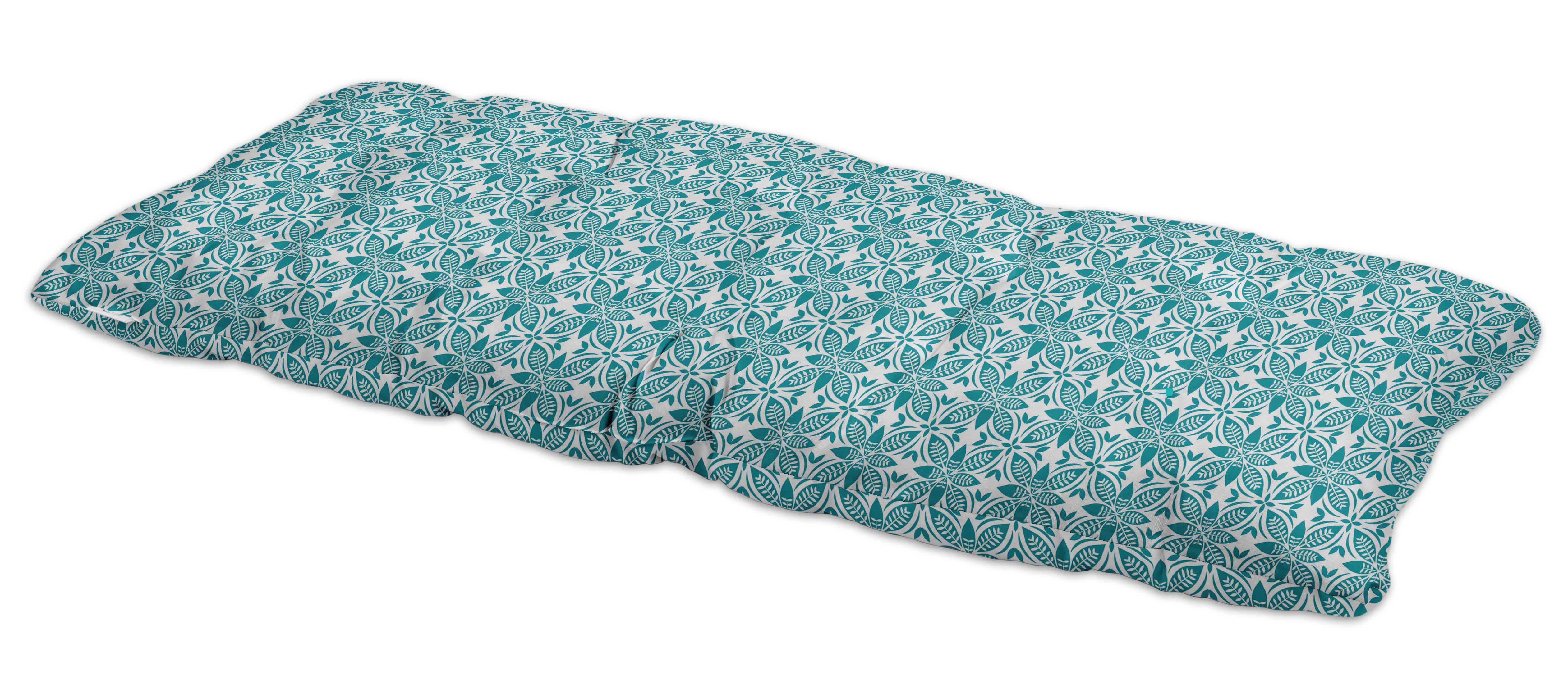 

Варготтам друкована вулична лавка подушка шезлонг водонепроникна лежакова лавка сидіння садові меблі Патіо Декор переднього ганку та надворі 42x18x5 Inches бірюзовий колір синій