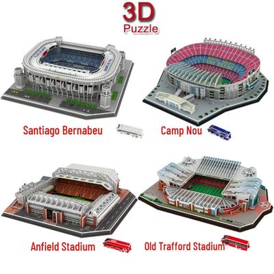Ein großes 3D-Papier-Stadion-Puzzlemodell für leidenschaftliche Fußballfans, um mit Ihrem Heimteam zu kämpfen