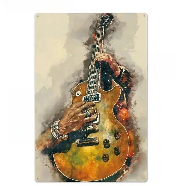 Vintage Rock N Roll Band Plaque Metal Tin Signs  Wall Decoration Art Posters for Man Cave Home Cafe Garden Club Bar