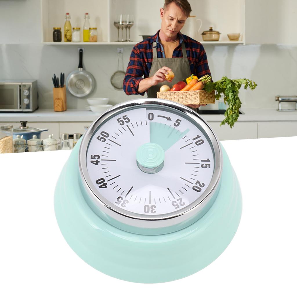 Mechanical Countdown Timer with Visual Display   Stainless Steel Timer for Learning
