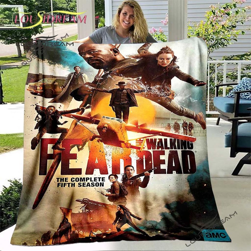 Daryl Dixon The Walking Dead Throws Blanket Horror TV Series Sofa Blanket for Adults and Children Bedroom Living Room Decoratio