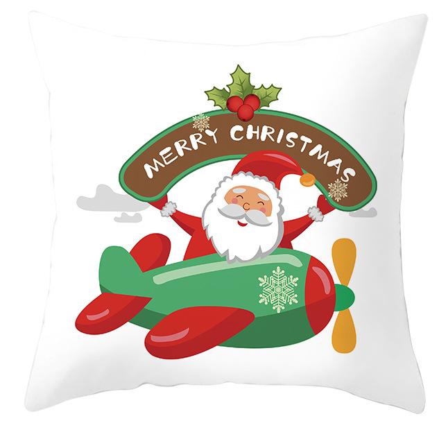 New Santa Claus Pillowcase Cute Christmas Home Cushion Cover Cute Cartoon Pillow